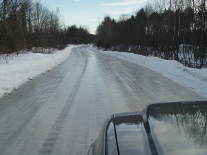 Icy Jo Mary Road on January 13, 2014