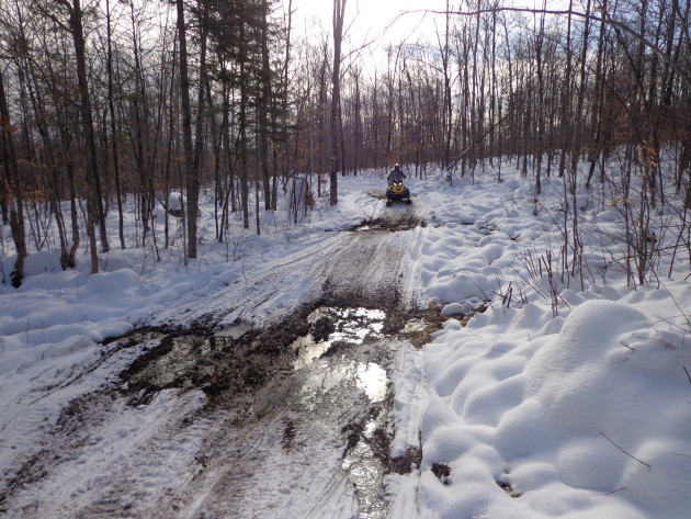 JoMary Snowmobile Trail on January 8, 2016