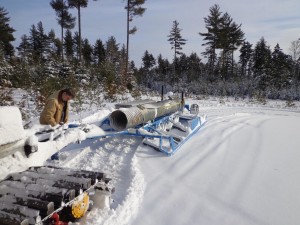 JoMary groomer delivering a culvert
